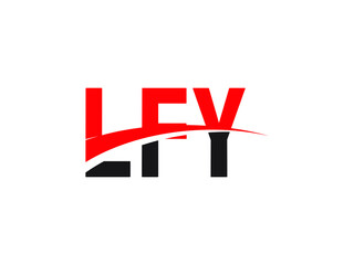 LFY Letter Initial Logo Design Vector Illustration