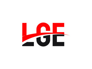LGE Letter Initial Logo Design Vector Illustration