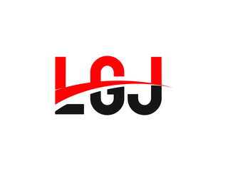 LGJ Letter Initial Logo Design Vector Illustration