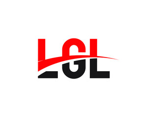 LGL Letter Initial Logo Design Vector Illustration