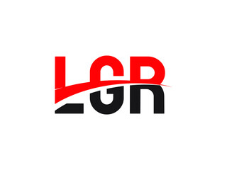 LGR Letter Initial Logo Design Vector Illustration