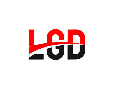 LGD Letter Initial Logo Design Vector Illustration