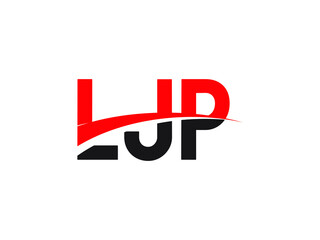 LJP Letter Initial Logo Design Vector Illustration