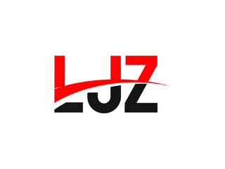 LJZ Letter Initial Logo Design Vector Illustration