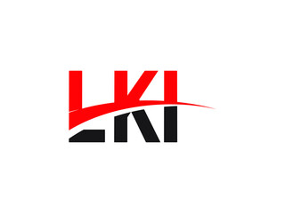 LKI Letter Initial Logo Design Vector Illustration