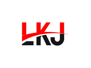 LKJ Letter Initial Logo Design Vector Illustration