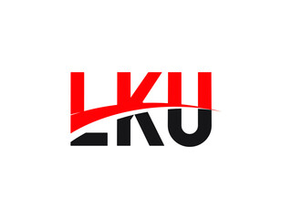 LKU Letter Initial Logo Design Vector Illustration