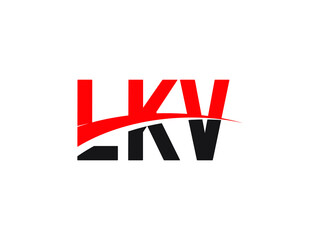 LKV Letter Initial Logo Design Vector Illustration