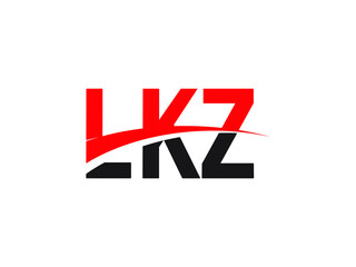 LKZ Letter Initial Logo Design Vector Illustration