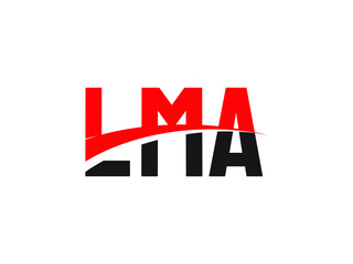 LMA Letter Initial Logo Design Vector Illustration