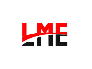 LME Letter Initial Logo Design Vector Illustration