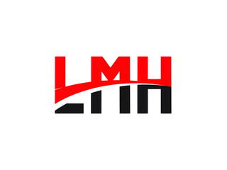 LMH Letter Initial Logo Design Vector Illustration