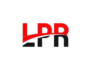 LPR Letter Initial Logo Design Vector Illustration