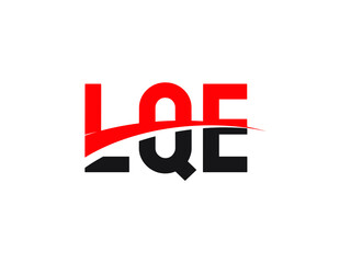 LQE Letter Initial Logo Design Vector Illustration