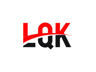 LQK Letter Initial Logo Design Vector Illustration