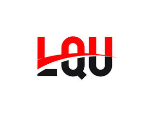 LQU Letter Initial Logo Design Vector Illustration