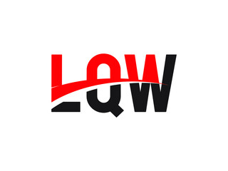 LQW Letter Initial Logo Design Vector Illustration