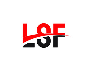 LSF Letter Initial Logo Design Vector Illustration