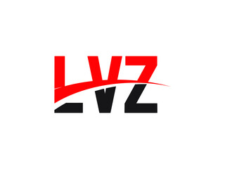 LVZ Letter Initial Logo Design Vector Illustration