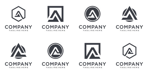 letter a logo design