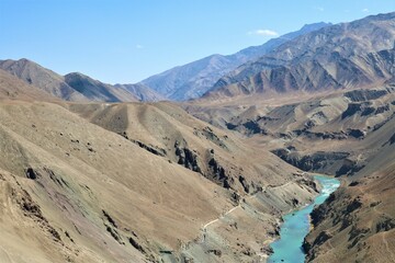 En route to Sangam, Ladakh