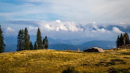 Panoramic view - Passo Lavaze (Trentino, Dolomites, Italy)