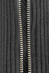 Zipper clothing closeup