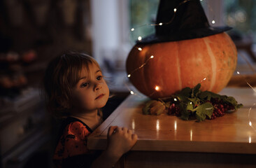 halloween holiday and childhood concept
