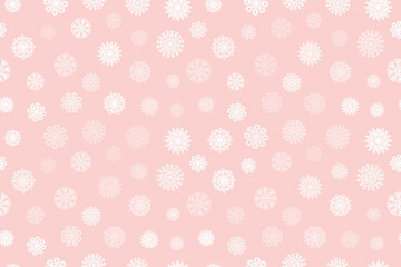 snow flake Christmas seamless pattern delicate dusty color