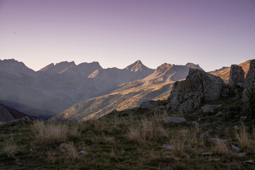 mountains landscape in the pyrenees