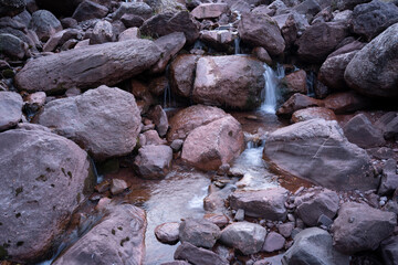Fototapeta na wymiar waterfall in a creek