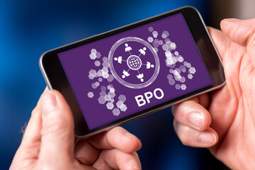 Bpo concept on a smartphone