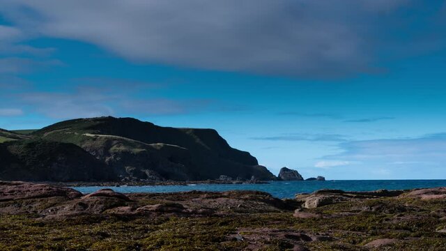 Fraserburgh, Scotland, UK, Beach Area Time Lapse.  The Broch or Faithlie is a town in Aberdeenshire, Scotland 