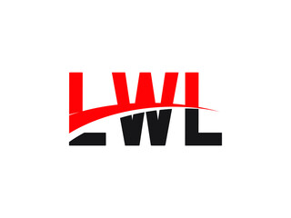 LWL Letter Initial Logo Design Vector Illustration