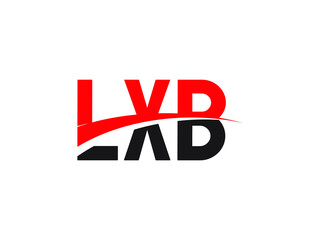 LXB Letter Initial Logo Design Vector Illustration