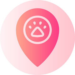 maps and location gradient icon