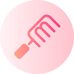 pet brush gradient icon