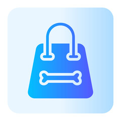 shopping bag gradient icon