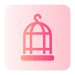 bird cage gradient icon
