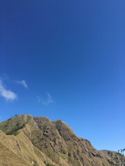 Fototapeta na wymiar mountain with blue sky