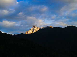 Vista sul Col Nudo - Erto - Alpi Friulane