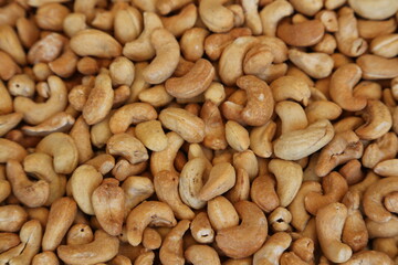 close up of cashew nuts