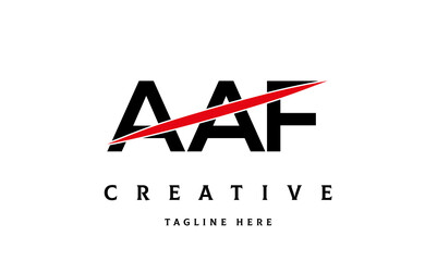 AAF creative three latter logo vector