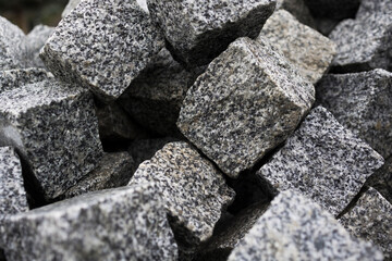 Granite cubes texture background 