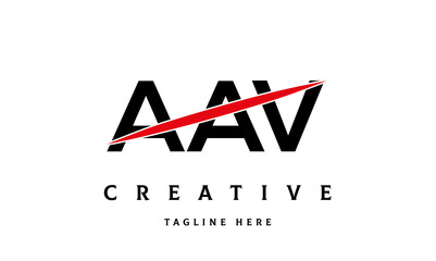 AAV creative three latter logo vector