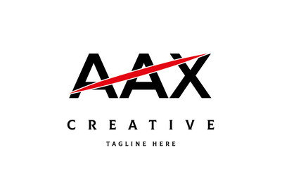 AAX creative three latter logo vector