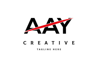 AAY creative three latter logo vector