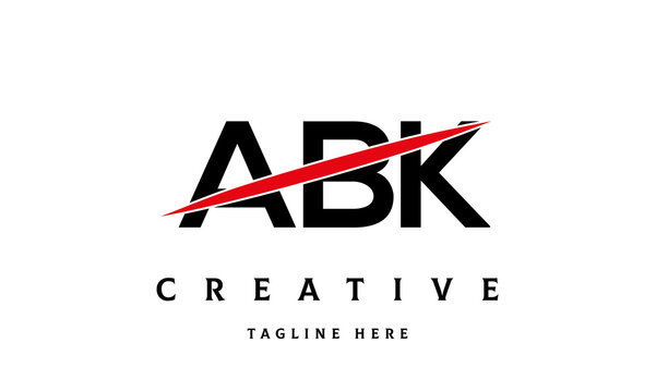ABK creative three latter logo vector