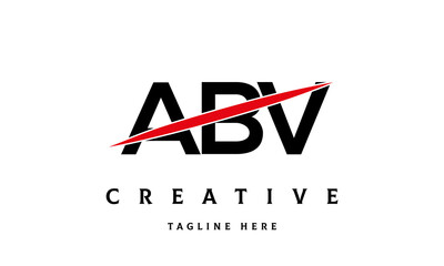 ABV creative three latter logo vector