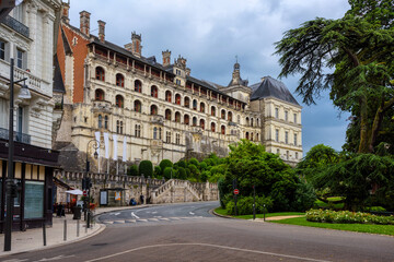 Fototapeta na wymiar The Royal Chateau de Blois in Blois town, France